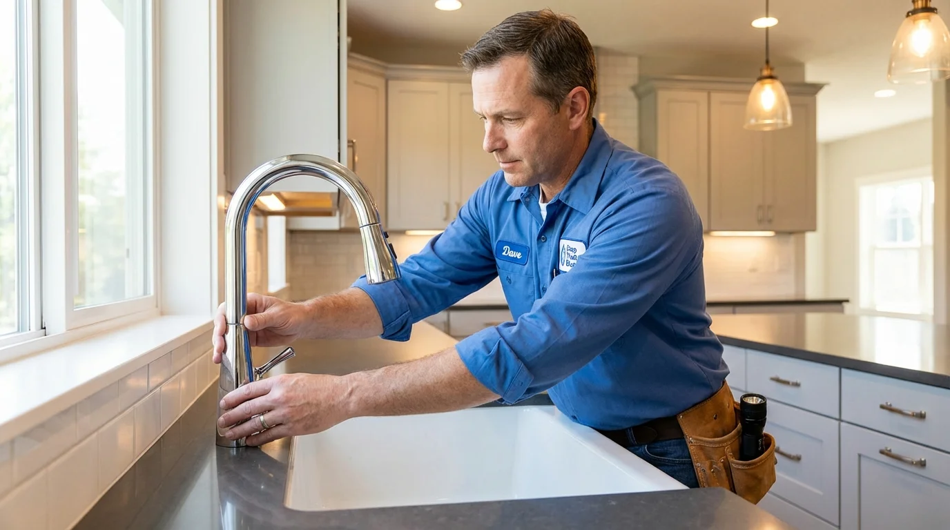 Kitchen faucet installation by Johns Plumbing LLC in Atglen